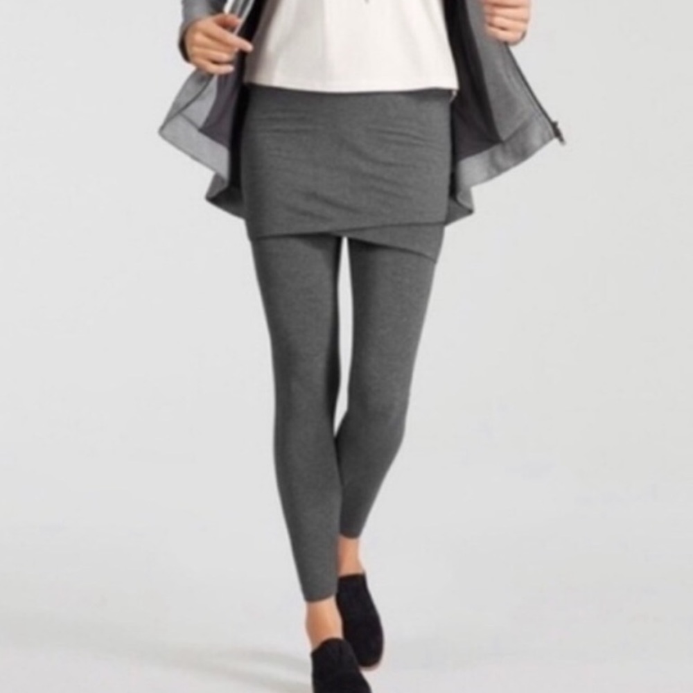 CAbi M’leggings gray skirted leggings